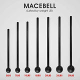 Steel Mace Bell for Strength Training - Support Full Body, Muscles, Shoulder, Grips & Forearms Workouts to Rehabilitation, Stretching 5, 7, 10, 15, 20, 25, 30Lb for Woman & Man