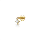 Heart round Ball Flat Helix Piercing Earring 925 Sterling Silver Ear Studs Geometric Zircon Exquisite Trinket Studs Aretes