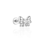 Heart round Ball Flat Helix Piercing Earring 925 Sterling Silver Ear Studs Geometric Zircon Exquisite Trinket Studs Aretes