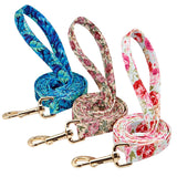 Personalized Dog Collar & Leash Set with Engraved Nameplate