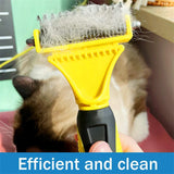 Stainless Steel Two-Sided Shedding and Dematting Comb for Dog & Cat