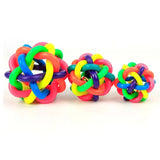 Interactive Bell Rainbow Chewing Playing Fetching Nice Ball For Cats