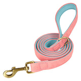 Soft Leather Padded Collar For Large Dogs