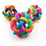 Interactive Bell Rainbow Chewing Playing Fetching Nice Ball For Cats