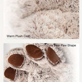 Cute Bear Paw Shape Comfortable Cozy Pet Sleeping Beds For Dog