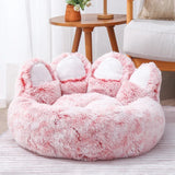 Cute Bear Paw Shape Comfortable Cozy Pet Sleeping Beds For Dog