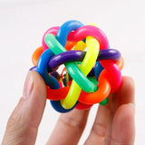 Interactive Bell Rainbow Chewing Playing Fetching Nice Ball For Cats