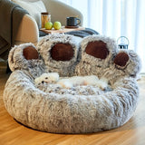 Cute Bear Paw Shape Comfortable Cozy Pet Sleeping Beds For Dog