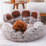 Cute Bear Paw Shape Comfortable Cozy Pet Sleeping Beds For Dog