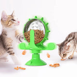 360 Interactive Wheel Treat Leaking Toy for Small Cat Dogs