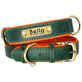Soft Leather Padded Collar For Large Dogs