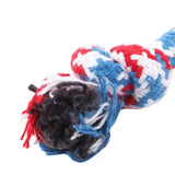 Durable Braided Bone Chewing Rope Colorful Cotton Knot Toys For Puppy