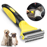 Stainless Steel Two-Sided Shedding and Dematting Comb for Dog & Cat