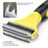 Stainless Steel Two-Sided Shedding and Dematting Comb for Dog & Cat