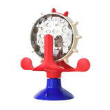 360 Interactive Wheel Treat Leaking Toy for Small Cat Dogs
