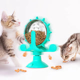 360 Interactive Wheel Treat Leaking Toy for Small Cat Dogs