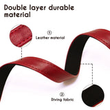 Soft Leather Padded Collar For Large Dogs