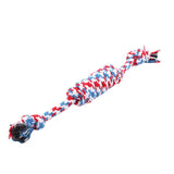 Durable Braided Bone Chewing Rope Colorful Cotton Knot Toys For Puppy