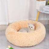Warm Detachable and Washable Round Plush Pet Nest For Winter