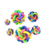 Interactive Bell Rainbow Chewing Playing Fetching Nice Ball For Cats