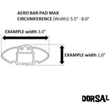 DORSAL Aero Roof Rack Pads for Factory and Wide Crossbars - Pack of 2 for Surfboards Kayaks Sups Snowboards-4