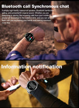1.85" Ultra HD Smartwatch GPS Bluetooth Call Health Monitoring Watch Gym Gift